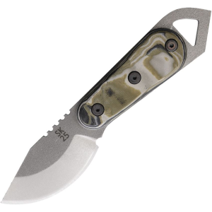 Shed 25SKOD 2025 Skur Fixed Blade Knife OD Green/Black Burl Handles