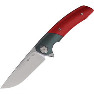 Maxace M16F Mamba Linerlock Knife Red G10 Handles