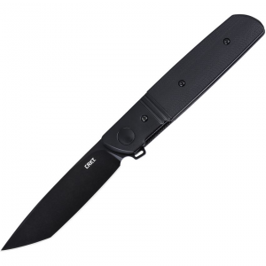 CRKT 5720K Bamboozled Assist Open Black D2 Carbon Steel Linerlock Knife Black G10 Handles