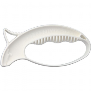 Lansky 05110 Filet and Bait Sharpener with White Composition Handle