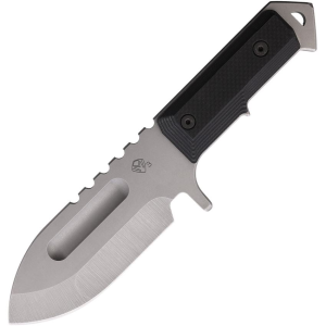 Medford 0693TQ08KB Seawolf Carbon Steel Drop Point Fixed Blade Knife Black G10 Handles