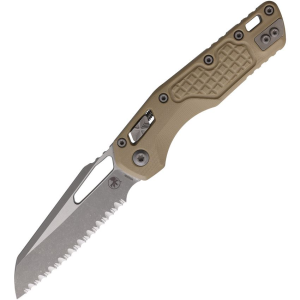 Microtech 21012APFRGTT MSI Apocalyptic Serrated Ram-Lok Knife Tan Frag G10 Handles