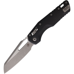 Microtech 21010APFLGTB MSI Apocalyptic Sheepsfoot Ram-Lok Knife Black Fluted G10 Handles