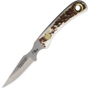 Knives Of Alaska 00024FG Cub Bear MagnaCut Fixed Blade Knife Stag Handles