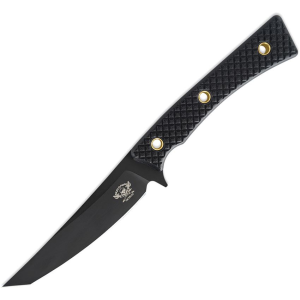 Skallywag Tactical 17054 The Cairos Black Tanto Fixed Blade Knife Black G10 Handles