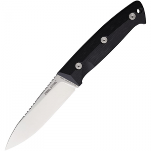 Real Steel 3621BS Black Thorn Satin Fixed Blade Knife Black G10 Handles