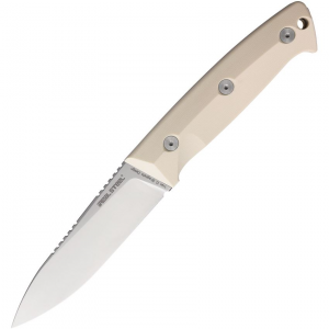 Real Steel 3621IS Black Thorn Satin Fixed Blade Knife Ivory G10 Handles