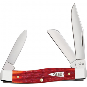 Case XX 42321 Medium Stockman Knife Indian Paint Brush Kinfolks Jigged Bone Handles