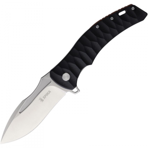 Spika BUFL050 Bushmaster Viper Satin Linerlock Knife Black G10 Handles
