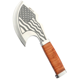 MTech AXE001F Axe Flag Stacked Leather Handles