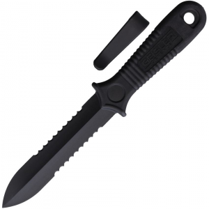 AMG Knives 5511 Long Kobe Boot Knife Black Handles
