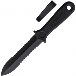 AMG Knives 5528 Short Kobe Boot Knife Black Handles
