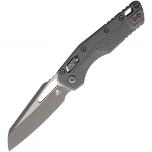 Microtech 210T1PMCBG MSI Gray Sheepsfoot Ram-Lok Knife Bull Shark Gray Tri Grip Handles