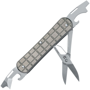 Fox VPGPW130F3TI Vulpis Folding Knife Gray Handles