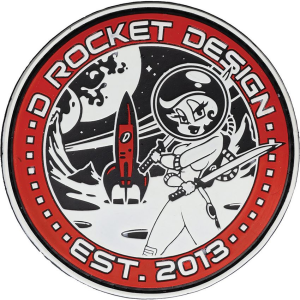 D Rocket Designs PATCH Rocket Girl Patch