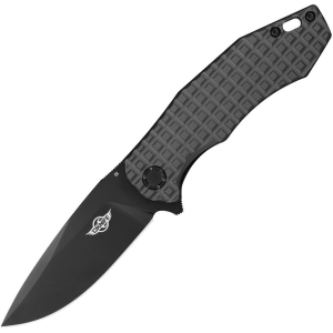 Oknife Oknife SPURDOGGMG Spurdog Black D2 carbon Steel Linerlock Knife Gunmetal Frag Handles - $59.99 at KnifeCountryUSA.com