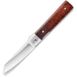Trivisa YZ04FSZ Dolphin Satin Reverse Tanto Linerlock Knife Rosewood Handles