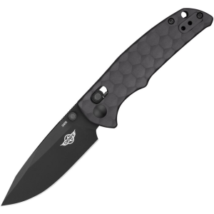Oknife OKnife RUBATO3GMG Rubato 3 Black Dtop Point Rail Lock Knife Gunmetal Handles - $89.99 at KnifeCountryUSA.com