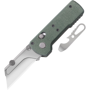 Oknife Oknife U1GM Otacle U1 Rail Lock Knife Green Micarta Handles - $19.99 at KnifeCountryUSA.com
