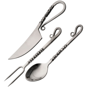 Pakistan 4465 Twisted Utensil Set 3PC Mirror