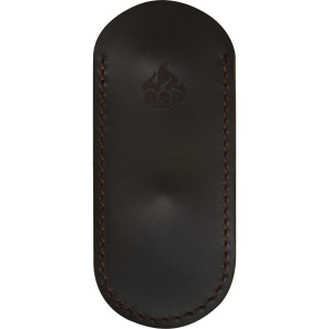 QSP 002B Up to 4.75 inch Leather Sheath Dark Brown