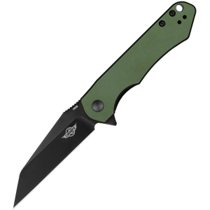 Oknife Oknife FREEZEODG Freeze Black Wharncliffe Linerlock Knife OD Green Handles - $74.99 at KnifeCountryUSA.com