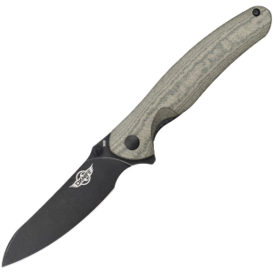 Oknife OKnife DREVERODGMH Drever Black Linerlock Knife OD Green Micarta Handles - $71.99 at KnifeCountryUSA.com
