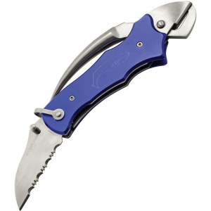 Myerchin P300BL Sailors Tool Serrated Linerlock Knife
