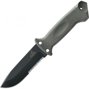 Gerber 1626 Lmf II Infantry Fixed Stainless Blade Knife with Tpv Overmolded On Foliage Green Nylon Handle