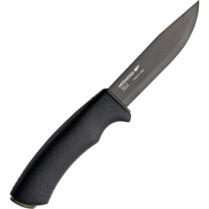 Mora 10791 Bushcraft Fixed Blade Knife with Textured Black Sure-Grip Rubber Handle