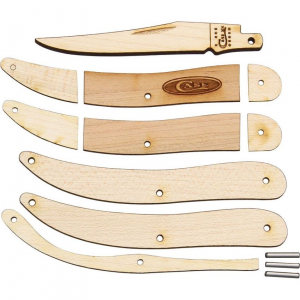 Case 10096W Long Clip Blade Toothpick Wooden Knife Kit