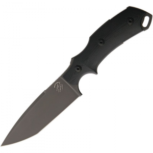 Bastinelli 04V2 RED V2 Black PVD Fixed Blade Knife