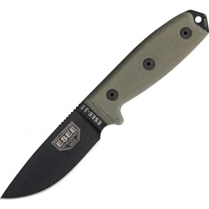 ESEE 3MILPB Model 3MIL Plain Edge Fixed Blade Knife