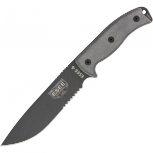 ESEE 6STG Model 6 Serrated Tactical Fixed Blade Knife
