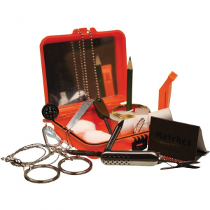 Red Rock 6016 Red Rock Outdoor Gear Survival Kit with Orange Hard Case