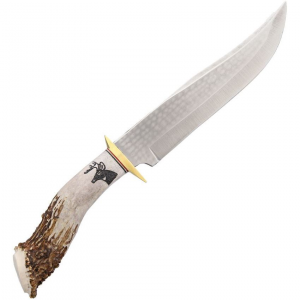 Ken Richardson 1410 Horn Bowie Fixed Blade Knife