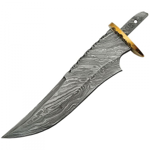 Blank SODMB3 Damascus Blade Knife with Stainless Steel Construction