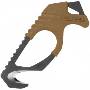Gerber 0132 Strap Cutter Coyote Brown with Stainless Steel Construction