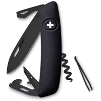 Swiza 331010 Swiza 331010 All Black Multi Tool with Rubberized Handle