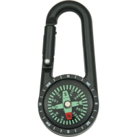 Explorer Compass 16 Carabiner Compass with Black Composition Casing