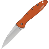 Kershaw 1660OR Leek Orange Assisted Opening Framelock Folding Pocket Knife