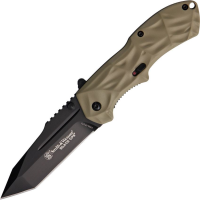 Smith & Wesson BLOP3TD Black Ops Assisted Opening Tanto Point Linerlock Folding Pocket Knife