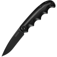 Kershaw 2340 Am-5 Assisted Opening Framelock Folding Pocket Black Oxide Coated Knife with Polished G-10 Front Handle