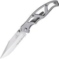 Gerber 8447 Paraframe II Framelock Folding Pocket Surgical Stainless Knife with Stainless Skeletonized Handles