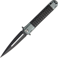 Uzi FDR009 Covert Folding Pocket Knife with Black Aluminum Handle