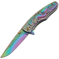 China Made 300399RB Mermaid Spectrum Assisted Opening Linerlock Folding Pocket Knife