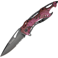 Tac Force 705PC Assisted Opening Part Serrated Drop Point Linerlock Folding Pocket Knife