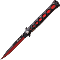 MTech 317RD Stiletto Red Assisted Opening Stiletto Linerlock Folding Pocket Knife