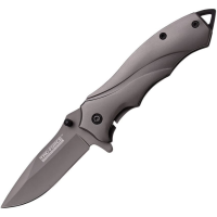 Tac Force 846 Assisted Opening Framelock Folding Pocket Knife with Gray Titanium Aluminum Handles