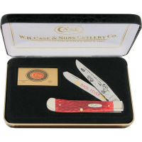 Case 106R Bass Fever Trapper Folding Knife with Red Bone Handle